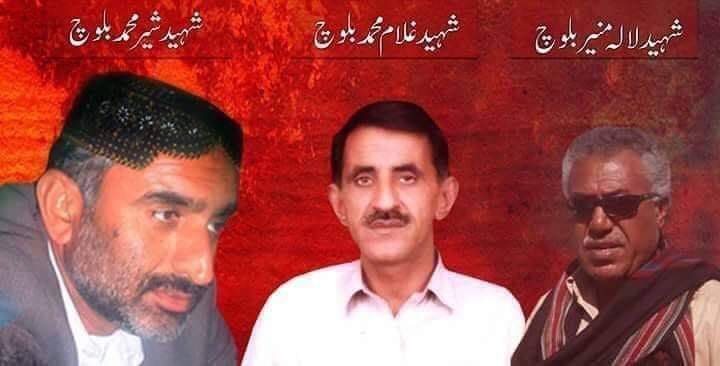 نو اپریل ءَ مرگاپ ءِ شھیدانی سالروچ ءَ یاتگاری مراگش برجم دار ایں۔ جارکش بی این ایم