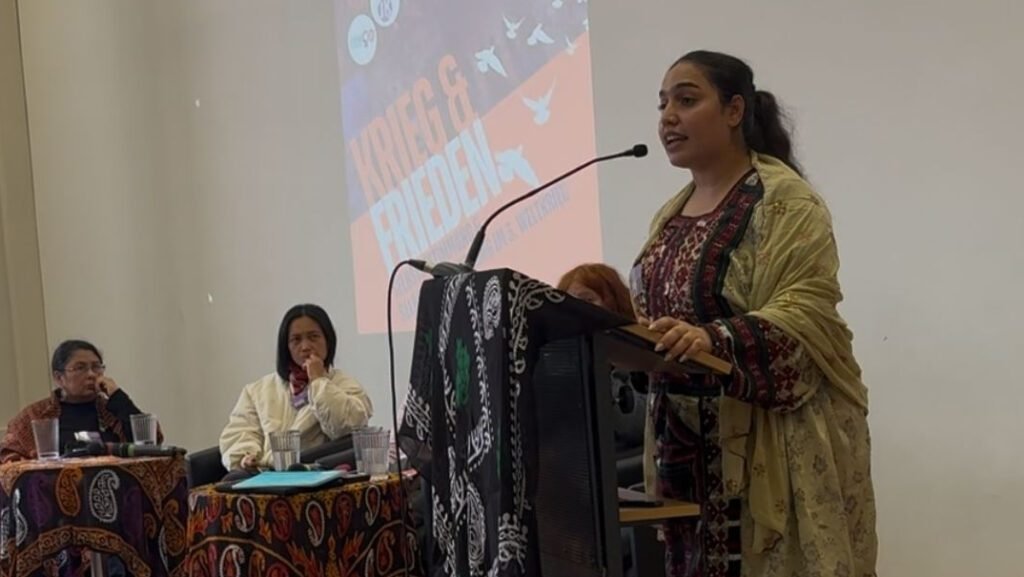 بلوچستان ءَ زور بیگواھی ءُ لشکری بیڑانی پد ءَ بلوچ جنین جھد ءِ سروگان اَنت۔ سپیا منزور