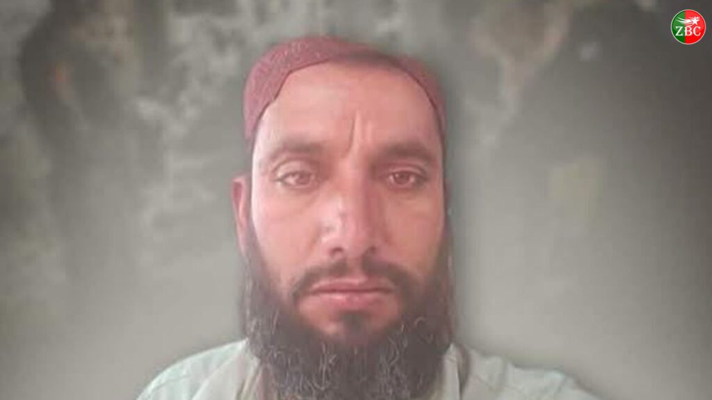 ھاران ءَ زور بیگواھیں مکتار اھمد مینگل ءِ ￵گسے ءِ سر ءَ دستی بمب اُرشے بیتگ