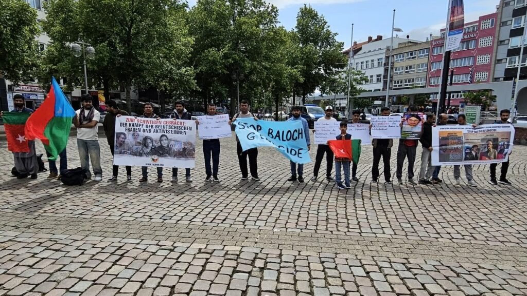 راجانی سنت ماں بلوچستان  ءَ مردمی ھکانی بگیریانی سر ءَ پاکستان ءَ جست بہ کنت۔ ائید ءِ روچ ءَ بی این ایم ءِ ماں جرمنی ءَ زھرشانی